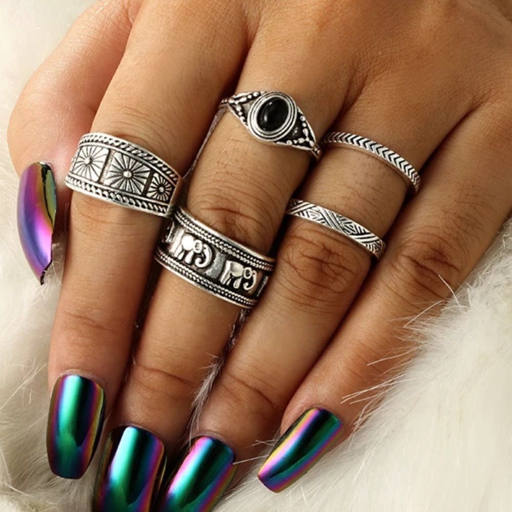 ‎5 PIECE ELEPHANT RING SET